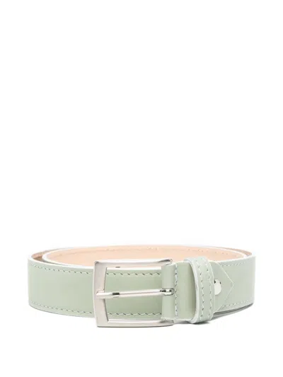 Colorichiari Tonal-stitching Belt In Green
