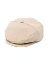 Colorichiari Twill Baker Boy Hat In Neutrals