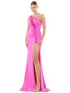 Colors 3090 Long Formal Fitted Prom Dress In Pink