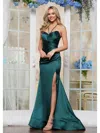Colors 3428 Fitted Long Formal Evening Prom Dress In Brown