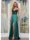 Colors 3436 Evening A Line Long Formal Prom Dress In Green