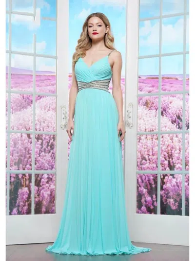Colors 3441 Formal Long Evening Prom Dress In Blue