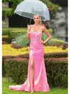 Colors 3456 Long Formal Fitted Evening Prom Dress In Pink