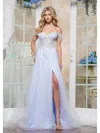Colors 3498 Fitted Long Formal Evening Prom Dress In Purple