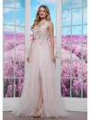 Colors 3499 A Line Long Formal 3d Floral Prom Dress In Multi