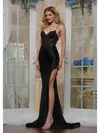 Colors 3524 Fitted Formal Metallic Long Prom Dress In Black
