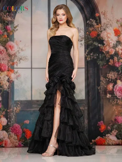 Colors 3882 3d Floral Mermaid Long Formal Prom Dress