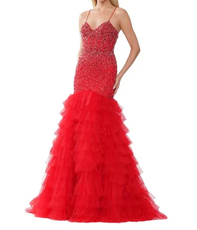 Colors Dress Crimson Prom Dress In Red