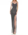 Colors Dress Elise Gown In Black In Gray