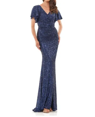 Colors Dress Ellen Gown In Navy In Blue