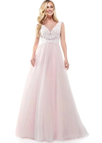 Colors Dress Embellished Bodice Gown In Pink
