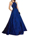 Colors Dress Evening Gown With Pockets In Royal