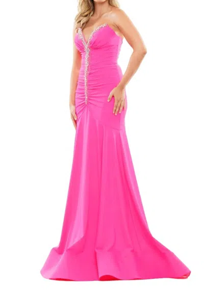 Colors Dress Floor-length Prom Dress In Hot Pink
