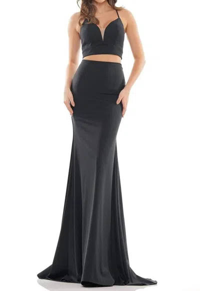 Colors Dress Heather Gown In Black