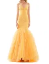 Colors Dress Mermaid-style Evening Dress In Honey Comb In Multi