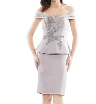 Colors Dress Satin Cocktail Dress In Beige