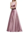 Colors Dress Satin Long Prom Dress In Cappucino