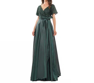 Colors Dress Texie Gown In Emerald Green