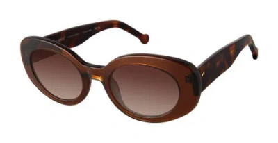 Colors In Optics Bardot Sunglasses In Brandy Tortoise