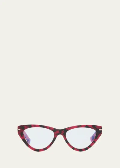 Colors In Optics Cxb129 Bryts Blue Blocking Acetate Cat-eye Glasses In Berry Tortoise