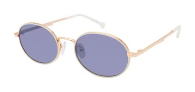Colors In Optics Prince Sunglasses In Cream Gold