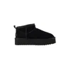 Colors Of California - Platform Boot In Suede Black Hc.ywpla01 In Black