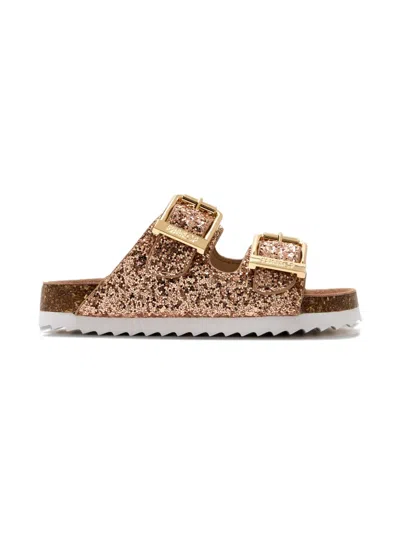 Colors Of California Kids' Buckle Sandals In Brown
