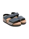 Colors Of California Double-strap Cork Sandals In Blue