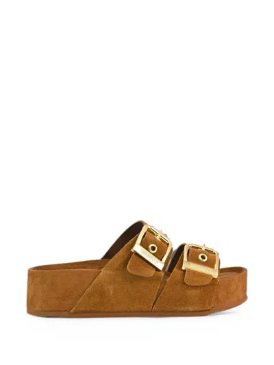 Colors Of California Dune Buckle-fastening Platform Sandals In Multi