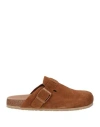 Colors Of California Man Mules & Clogs Camel Size 9 Leather In Beige