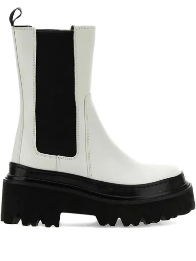 Colors Of California Platform Boots In White