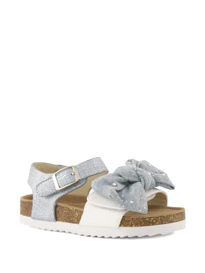Colors Of California Kids' Slofik Bow-detail Open Toe Sandals In Multi
