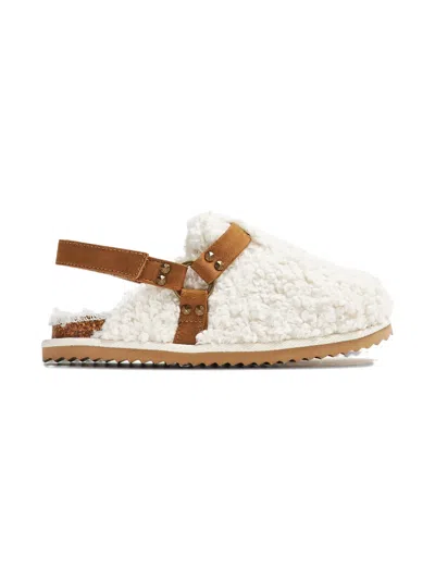 Colors Of California Strap-detail Slippers In White