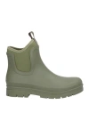Colors Of California Woman Ankle Boots Military Green Size 10 Rubber