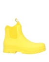 Colors Of California Woman Ankle Boots Yellow Size 10 Rubber In Yellow