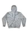 Colortone Men's Tie-dyed Hooded Sweatshirt In Gray