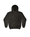 Colortone Mineral Wash Hooded Sweatshirt In Black