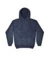 Colortone Mineral Wash Hooded Sweatshirt In Blue