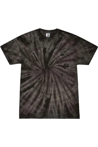 Colortone Multi-color Tie-dyed T-shirt In Black