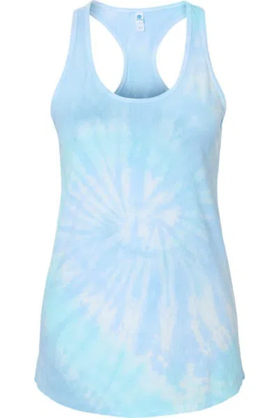 Colortone Tie-dyed Racerback Tank Top In Pink