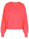 Colorush 'abby' Fuchsia Cashmere Sweater In Red