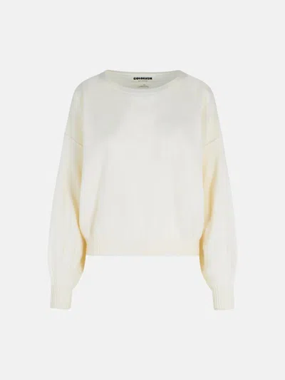 Colorush 'abby' White Cashmere Sweater