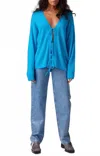 Colorush Amara Luz Tie Front Cardigan In Pisces In Blue