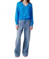 Colorush Amara Mojave Deep V-neck Sweater In Pisces In Blue