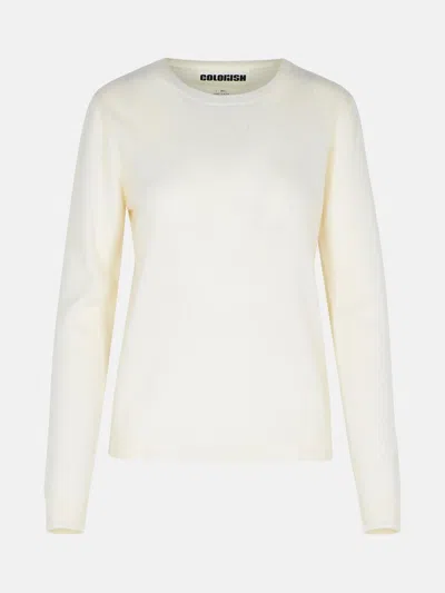 COLORUSH 'BUENOS AIRES' WHITE CASHMERE SWEATER