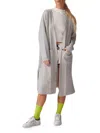Colorush Electric Maxi Cardigan In Fluffy Gray In Multi