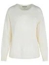 Shop Colorush 'hazey Chill' White Cashmere Sweater