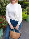 Colorush Jes Elegant Cardigan In White