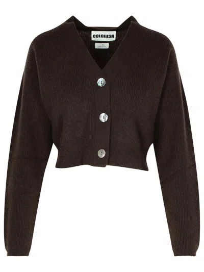 Colorush 'koa' Brown Cashmere Cardigan