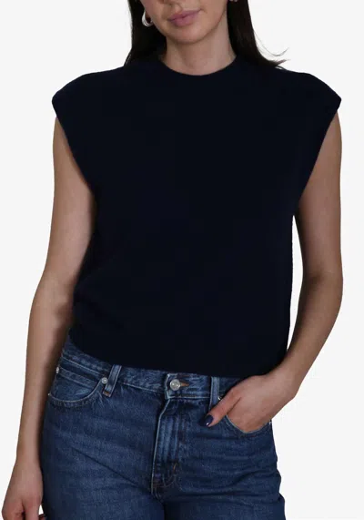 Colorush Lucca Crew Neck Tank In Navy In Blue